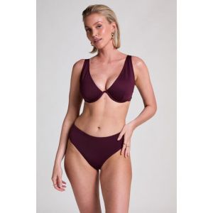 Hunkemöller Bas de bikini en néoprène Rio Violet - Taille M