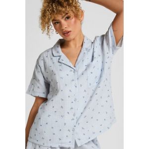 Hunkem&ouml;ller Veste en mousseline Bleu - Taille XS