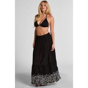 Hunkem&ouml;ller Jupe brod&eacute;e Noir - Taille XS