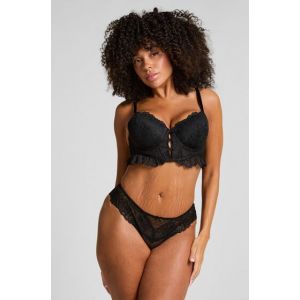 Hunkemöller Culotte brésilienne Posie Noir - Taille XL
