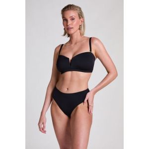 Hunkemöller Bas de bikini en néoprène Rio Noir - Taille S