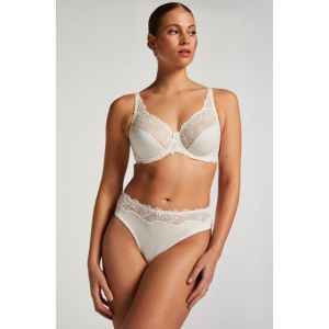 Hunkemöller Slip brésilien Diva Blanc - Taille L