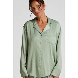 Hunkem&ouml;ller Veste &agrave; manches longues Satin Ayla Vert - Taille XS