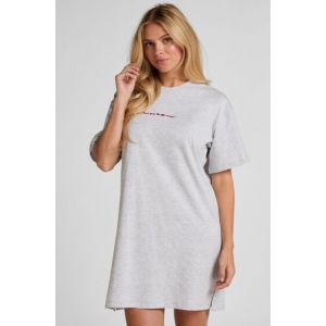 Hunkem&ouml;ller Chemise de nuit &agrave; col rond Gris - Taille XS/S