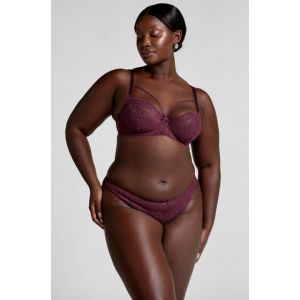 Hunkemöller Slip brésilien Isadora Rouge - Taille XL