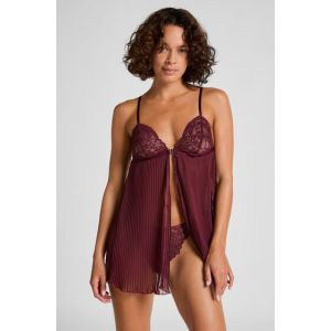 Hunkem&ouml;ller Babydoll Isadora Rouge - Taille XS