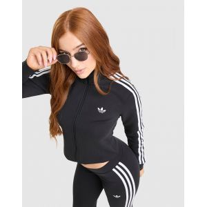 adidas Originals Haut de surv&ecirc;tement Slim 3-Stripes - Noir, Noir - Taille XS