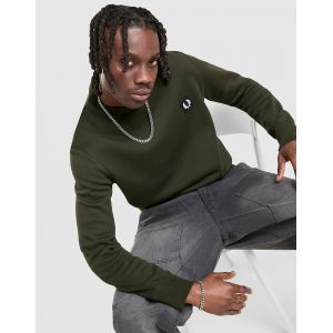 Fred Perry Sweat Badge Crew - Vert, Vert - Taille XS