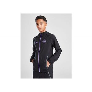 adidas Veste de voyage Manchester United Tiro 25 Competition Vis Tech Enfants - Noir, Noir - Taille 15-16Y