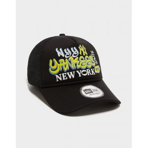 New Era Casquette trucker MLB New York Yankees Graffiti - Noir, Noir - Taille One Size