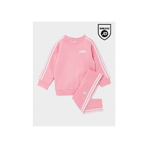 adidas Originals Ensemble de survêtement Bubble Crew Fille Bébé - Rose, Rose - Taille 3-6M