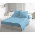 Drap plat - HOME LINGE PASSION - HP72101 - Microfibre 82 g - 240 x 300 cm - Bleu ciel
