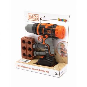 Smoby - Black+Decker - Perceuse Visseuse M&eacute;canique