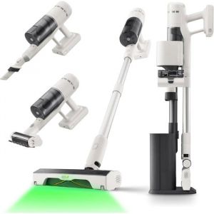 ROBOROCK H60 HUB - Aspirateur Balai sans Fil avec Station de Vidage Automatique - Batterie Amovible 60 Min - 115 AW