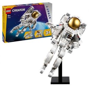LEGO 31152 Creator 3en1 L'Astronaute dans l'Espace, Jouet de Construction avec Chien et Navette Spatiale, D&eacute;coration