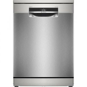 Lave-vaisselle pose libre BOSCH SMS6ZCI11F SER6 - 14 couverts - Induction - L60cm - 40 dB - Classe B - tiroir a couverts - Inox