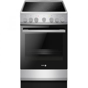 Cuisiniere vitroc&eacute;ramique - FAGOR-FACV203S - 4 foyers - 62 L - 50 x 60 cm - Silver