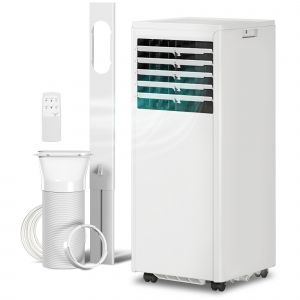 HOMCOM Climatiseur mobile 9000 BTU, climatiseur portable 4 en 1, refroidissement, d&eacute;shumidificateur, ventilateur, mode nuit