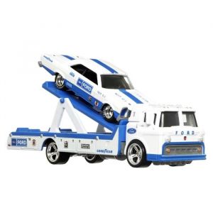 Hot Wheels - V&eacute;hicule et Transporteur (modele al&eacute;atoire) - Camion / Petite voiture - Des 3 ans FLF56
