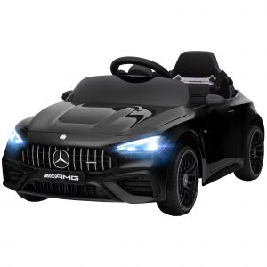 AIYAPLAY Voiture &eacute;lectrique enfants Mercedes AMG CLE 53 12V 2 moteurs t&eacute;l&eacute;commande parentale 2,4G 99 x 55 x 43 cm noir