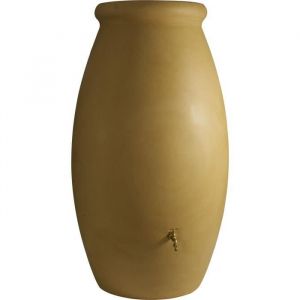 R&eacute;cup&eacute;rateur d'eau Jarre roto moul&eacute; - BELLI - 1000 L - Beige