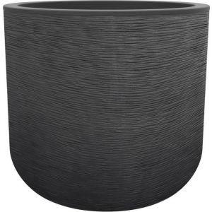 EDA Pot de fleurs rond GRAPHIT UP - 67 L - &Oslash; 49 cm x H 46,2 cm - Gris anthracite