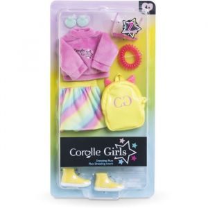 Accessoires poup&eacute;e - COROLLE - Dressing fluo - Pour poup&eacute;e mannequin 28 cm - 7 accessoires - Des 4 ans