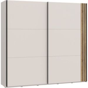 Armoire WAIKATO - Cachemire - 2 portes coulissantes - L220 x P61 x H210,5 cm