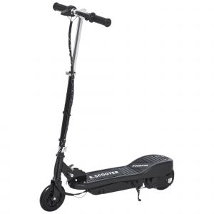 Homcom Trottinette Electrique pour Enfants +7 Ans Trottinette Pliante 50 kg 74x36x73-91 cm Noir