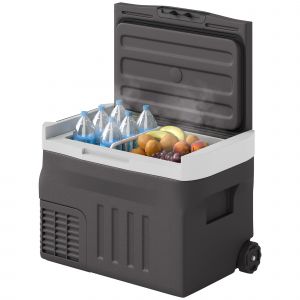 Outsunny Glacière Compresseur Électrique 30 Litres avec LED Mode ECO Noir
