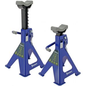 Chandelles a cr&eacute;maillere Maxi 2 T hauteur 280 a 415mm - MICHELIN - Blocage facile et rapide avec levier + goupille de s&eacute;curit&eacute;