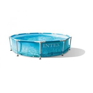 Kit Piscine hors sol tubulaire INTEX - Metal Frame - 305 x 76 cm - Ronde (Livr&eacute;e avec pompe et 2 cartouches) - 28208NP