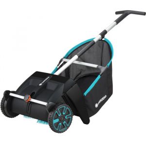 Ramasse-feuilles GARDENA - 3565-20   Largeur travail: 49cm, Bac 90L, Collecteur de feuilles, Balayeuse