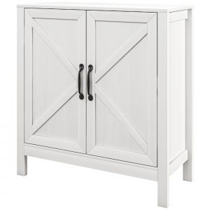 HOMCOM Meuble de rangement buffet avec 2 portes et étagère réglable en hauteur, charme et moderne, 80l x 35P x 85H cm