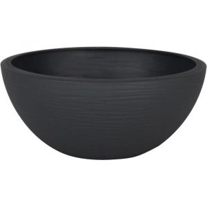 EDA Pot vasque GRAPHIT UP - 3,3L - &Oslash; 25 cm x H 10 cm - Gris anthracite