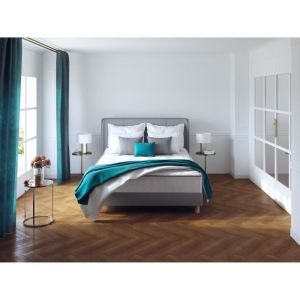 DEKO DREAM Ensemble Memoflex Matelas 140 x 190 cm + sommier  - 5 zones et m&eacute;moire de forme - 16 cm