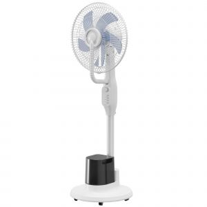 HOMCOM Ventilateur brumisateur 90W, ventilateur sur pied 128cm avec oscillation &agrave; 70&deg;, 3 vitesses, r&eacute;servoir d'eau 3,5L, blanc