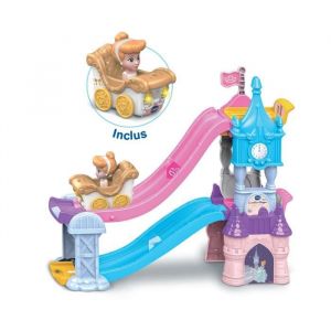 VTECH TUT TUT BOLIDES DISNEY PRINCESSES - CH&Acirc;TEAU - TOBOGGAN ENCHANT&Eacute; (+ LE CARROSSE MARIAGE ENCHANT&Eacute; DE CENDRILLON)