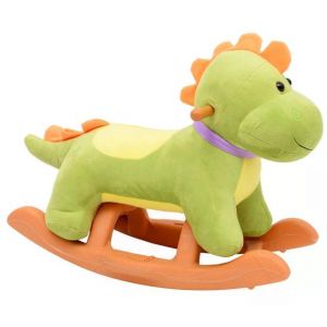 HOMCOM Jouet &agrave; bascule cheval &agrave; bascule mod&egrave;le dinosaure vert   Aosom France