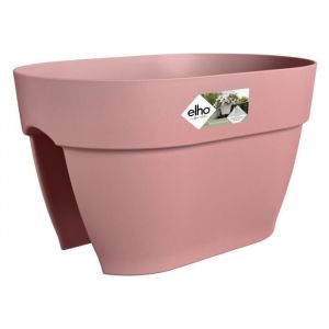 ELHO Pot de fleurs/Balconniere Vibia Campana Flower Bridge - Balcon ext&eacute;rieur - L 26 x W 39 x H 22 cm - Rose Poussiere