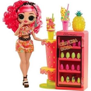 L.O.L. Surprise OMG Sweet Nails&trade; - Bar a ongles - Poup&eacute;e mannequin Pinky Pops Fruit Shop - Theme Fruit - A partir de 4 ans