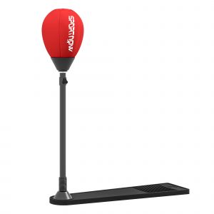 SPORTNOW Sac de frappe vitesse autoportant punching ball hauteur réglable 70-105 cm avec gants et pompe à main