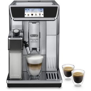 Machine expresso broyeur - DELONGHI PrimaDonna Elite Experience ECAM650.85.MS - Gris - Connecté - Machine a café grains