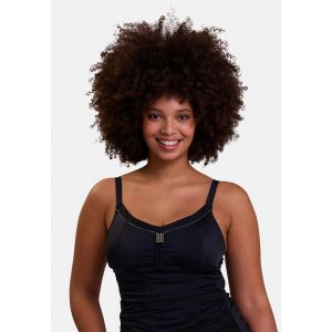 Haut de tankini de bain sans armatures Speekaboo Shape Noir