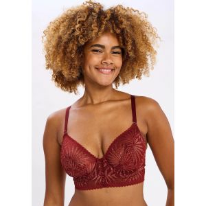 Soutien-gorge Bustier Avec Armatures Laurie Rouge Coeur