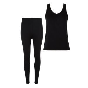 Lot de débardeur et legging thermiques Chill Noir
