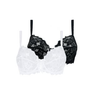 Lot de 2 soutiens-gorge Duo Arum Noir et Blanc