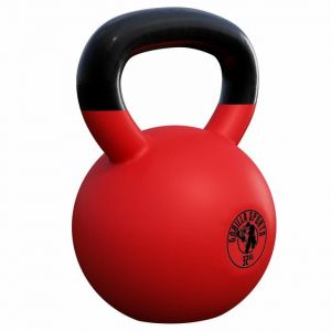 Kettlebell en fonte avec rev&ecirc;tement en vinyle 32 KG Gorilla Sports