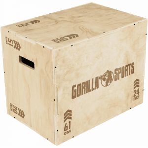 Plyo Box 3 en 1 en bois Gorilla Sports