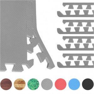 Embouts pour dalles de protection de sol Gris Gorilla Sports